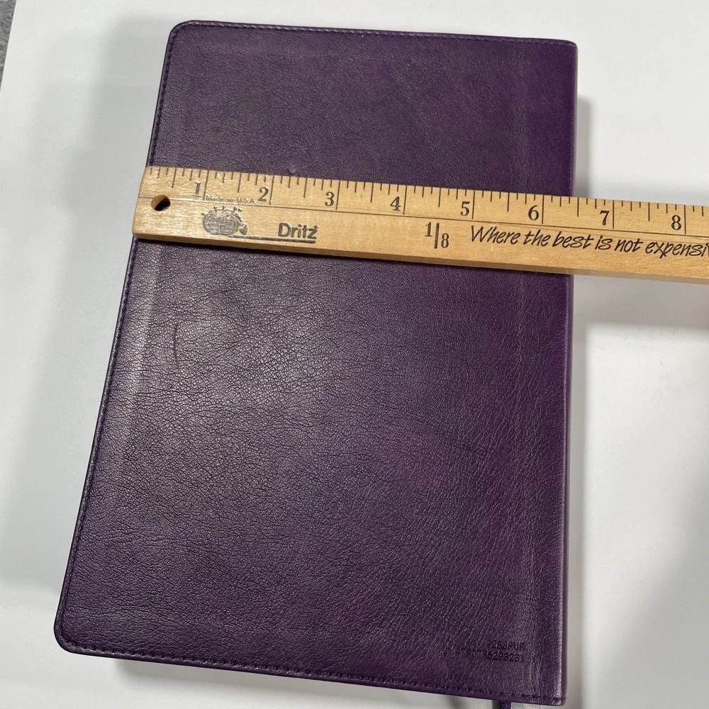 The Holy Bible KJV Red Letter 2017 Thomas Nelson Reference Purple Leather